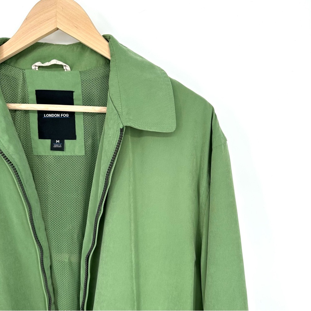 London Fog Bomber Jacket, Green, Medium - Picture 3 of 13